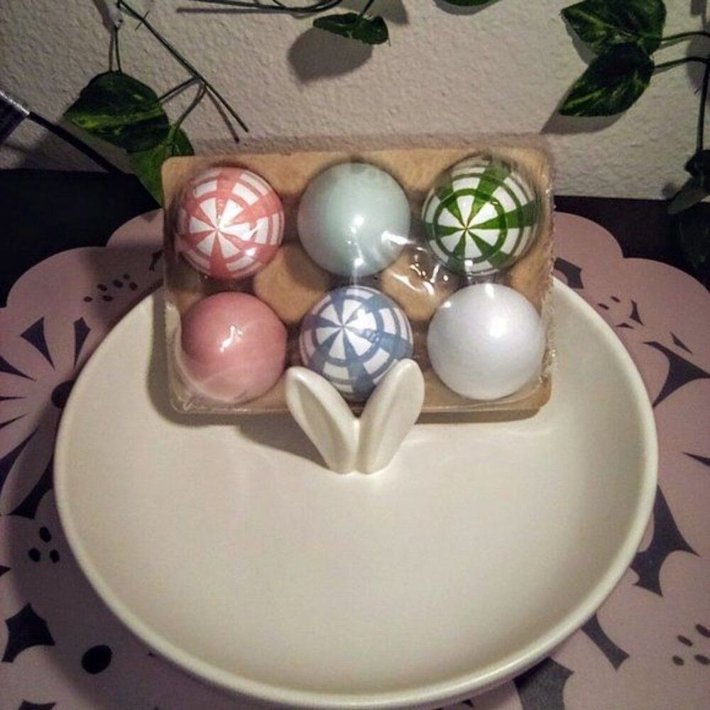 NWT Threshold/Target Bunny Ear Ceramic Serving Dish W/FREE Decorative Wood Eggs